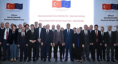 DÜZCE'YE 44 MİLYONLUK ULAŞIMI PROJESİ STARTI VERİLDİ