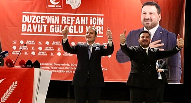 ERBAKAN DÜZCE ADAYI ŞARKICI DAVUT GÜLOĞLU'NU TANITTI