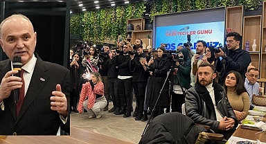 ÖZLÜ GAZETECİLERLE BULUŞTU