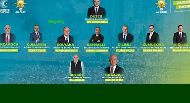 AK PARTİ'NİN İLÇE VE BELDE ADAYLARI TANITILDI