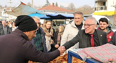 CHP ADAYI ÇELİKEL PAZARYERİNİ DOLAŞTI