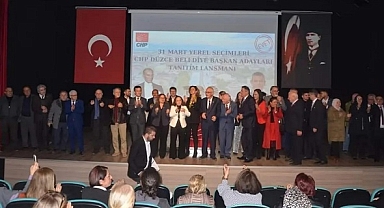 CHP DÜZCE ADAYLARINI TANITTI