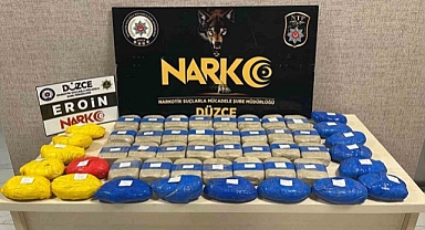 DÜZCE POLİSİ 25 KİLO 650 GRAM EROİN YAKALADI