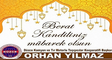ORHAN YILMAZ'DAN BERAT KANDİLİ KUTLAMASI