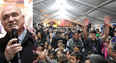 BAŞKAN ÖZLÜ'YE ÇAMKÖY'DE COŞKULU KARŞILAMA