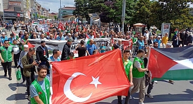 İSRAİL'İ PROTESTO YÜRÜYÜŞÜNE AK PARTİ KATILMADI