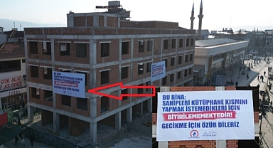 HAK SAHİPLERİ KÜTÜPHANE İÇİN PARA ÖDEMEDİ, O İNŞAAT YARIM KALDI