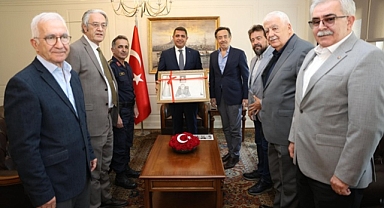 JAV DÜZCE TEMSİLCİLİĞİ VALİ ASLAN'I ZİYARET ETTİ