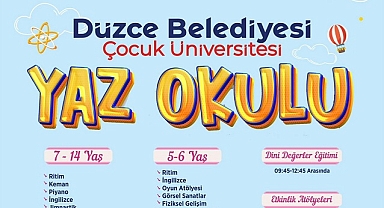 ÇOCUK ÜNİVERSİTESİ’NDE YAZ MARATONU BAŞLIYOR