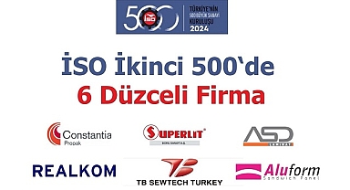 ISO İKİNCİ 500'DE DÜZCE'DEN 6 FİRMA YER ALDI