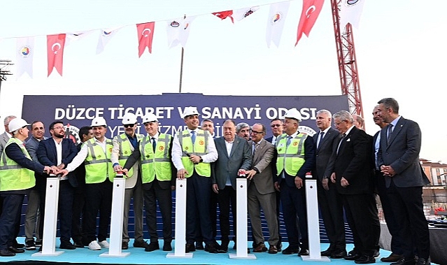DÜZCE TSO YENİ HİZMET BİNASI TEMEL ATMA TÖRENİ YAPILDI