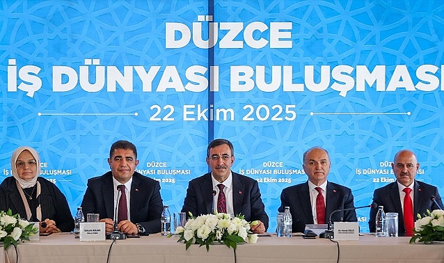 CEVDET YILMAZ DÜZCE'DE İŞ İNSANLARIYLA BULUŞTU