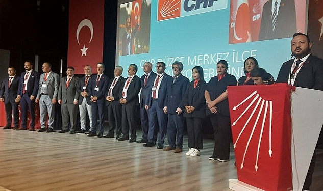 CHP DÜZCE MERKEZ İLÇEDE NÖBET DEĞİŞİMİ
