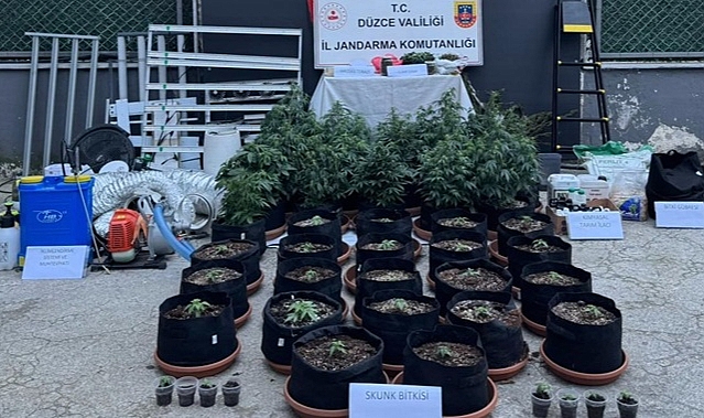 JANDARMADAN UYUŞTURUCU YETİŞTİRİLEN EVE BASKIN