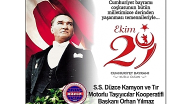 KAMYONCULAR KOOPERATİFİ'NDEN 29 EKİM KUTLAMASI