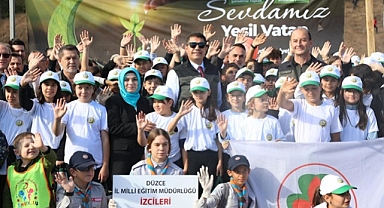 30 BİN FİDAN TOPRAKLA BULUŞTU