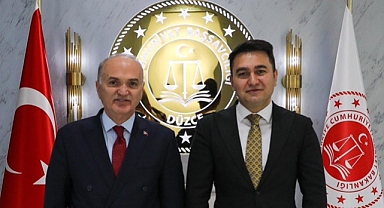 BAŞKAN ÖZLÜ'DEN ADLİYE'DE ÖNEMLİ ZİYARETLER