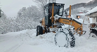 DÜZCE'DE 60 KÖY YOLU ULAŞIMA KAPANDI