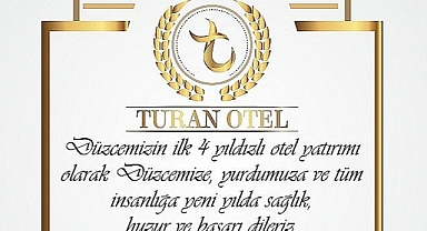 TURAN OTEL YENİ YILINIZI KUTLAR