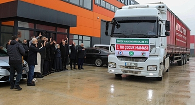 DÜZCE’DEN GAZZE'DEKİ BEBEKLERE MAMA GÖNDERİLDİ 