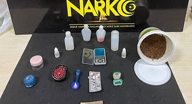 EVİ UYUŞTURUCU İMALATHANESİNE ÇEVİRMİŞ