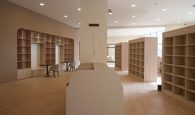 BAŞKAN ÖZLÜ’NÜN DÖRDÜNCÜ KÜTÜPHANESİ TAMAMLANIYOR