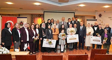 TARIMDA KADIN ELİ YARIŞMASINDA DERECE ALANLARA ÖDÜL VERİLDİ