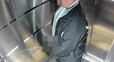 ASANSÖRE İŞEYEN KURYE SOBELENDİ!