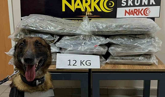 DÜZCE'DE 12 KİLO UYUŞTURUCU YAKALANDI