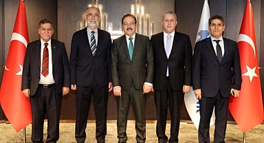 TESKOMB YÖNETİMİNDEN HALK BANK GENEL MÜDÜRÜ'NE ZİYARET