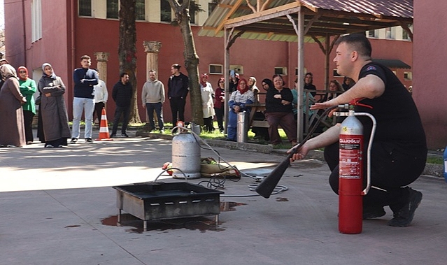 YANGINA MÜDAHALE EĞİTİMLERİ DEVAM EDİYOR