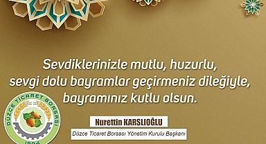 NURETTİN KARSLIOĞLU KURBAN BAYRAMINIZI KUTLUYOR