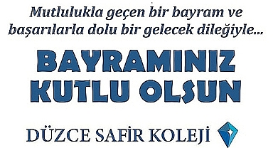 SAFİR KOLEJİ KURBAN BAYRAMINIZI KUTLUYOR