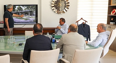 BAŞKAN ÖZLÜ BAŞKANLIĞINDA 100 PROJE TOPLANTISI