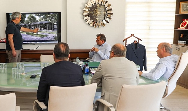 BAŞKAN ÖZLÜ BAŞKANLIĞINDA 100 PROJE TOPLANTISI