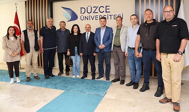 ÇALIŞAN GAZETECİLER CEMİYETİ’NDEN REKTÖR SÖZBİR’E ZİYARET