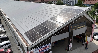 PAZARYERİ ÇATISI ENERJİ FABRİKASI OLUYOR