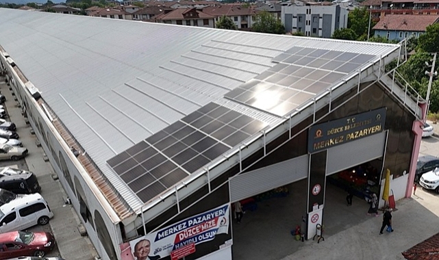 PAZARYERİ ÇATISI ENERJİ FABRİKASI OLUYOR