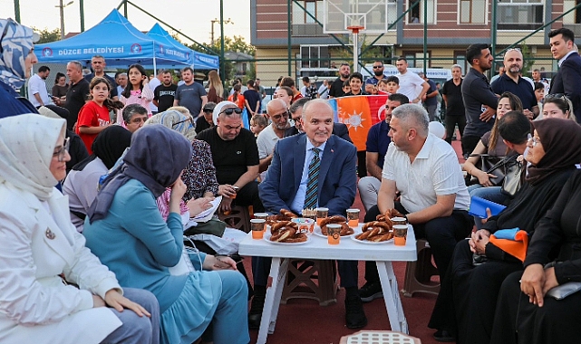 BAŞKAN ÖZLÜ MAHALLE ZİYARETLERİNİ SÜRDÜRÜYOR