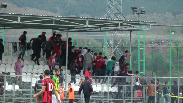 AMATÖR LİGTE GERGİN MAÇ