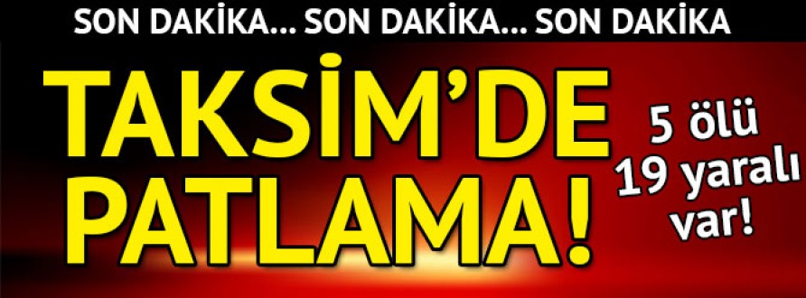 İSTANBUL'DA CANLI BOMBA SALDIRISI!