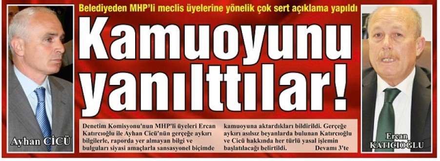 KAMUOYUNU YANILTTILAR