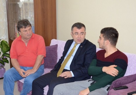 KESKİN GAZİYİ EVİNDE ZİYARET ETTİ
