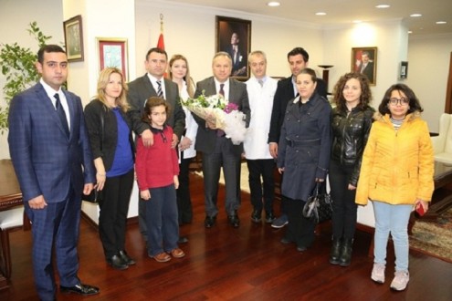SAĞLIKÇILAR, VALİ FİDAN’I ZİYARET ETTİLER