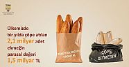 YILDA 2,1 MİLYAR EKMEK İSRAF EDİLİYOR